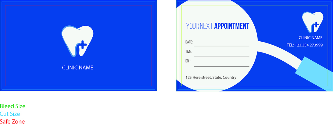 Medical Clinic Appointment Card Printing by Aladdin Print